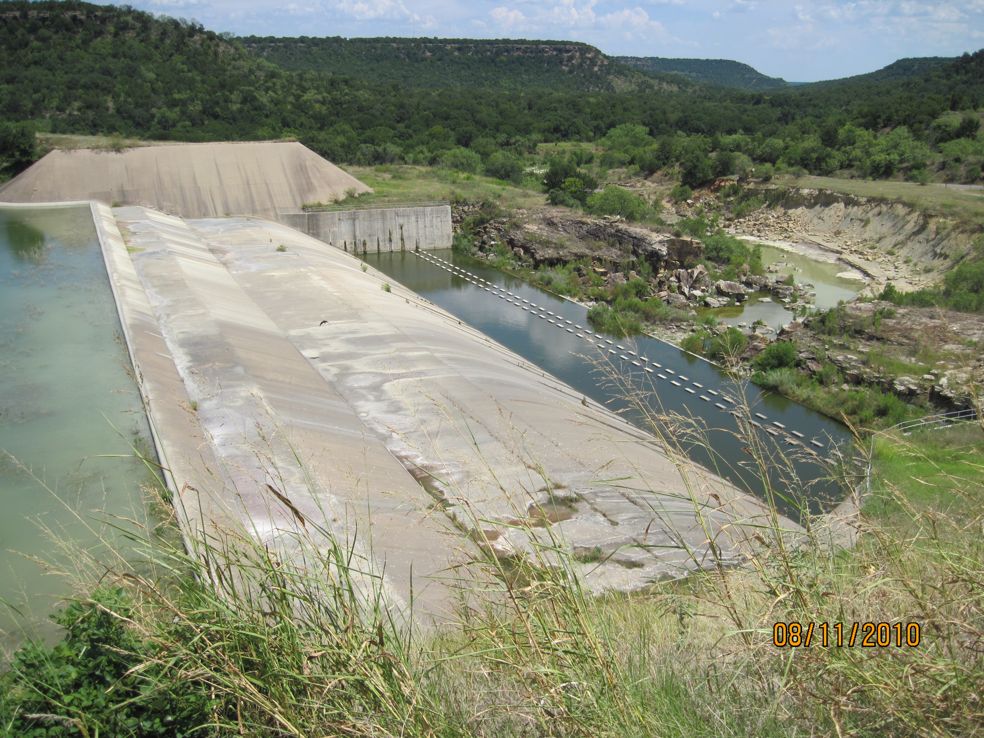Another view of the Palo Pinto Spillway